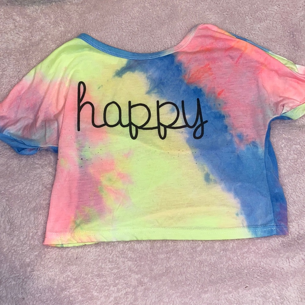 Rainbow Tye Dye Crop Top